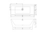 Ванна акриловая Ceruttispa Lugano 170x75 CT9344