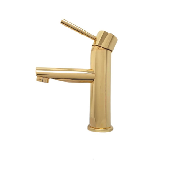 Смеситель для раковины с донным клапаном Webert Rimini RI830102010 золото глянцевый