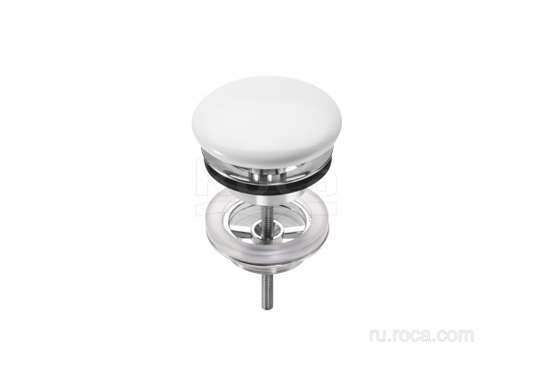Крышка выпуска раковины Roca Aqua D72 белая керамика 50640390C Крышка выпуска раковины Roca Aqua D72 белая керамика 50640390C