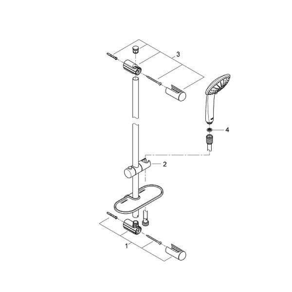 Душевой гарнитур  Grohe  27226001 хром Душевой гарнитур  Grohe  27226001 хром