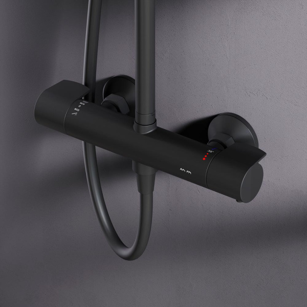 Душевая стойка AM.PM X-Joy F0785A422 черный матовый