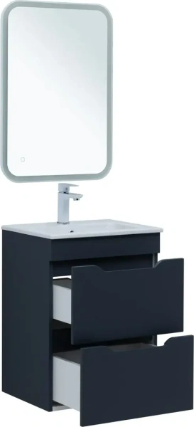 Тумба под раковину Aquanet Практика 50 см 00330456 подвесная маренго