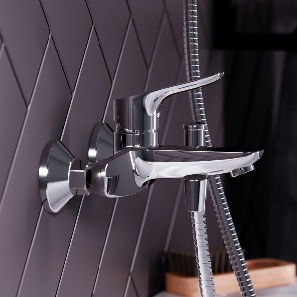 Смеситель для ванны Damixa Jupiter 771000001 хром глянцевый