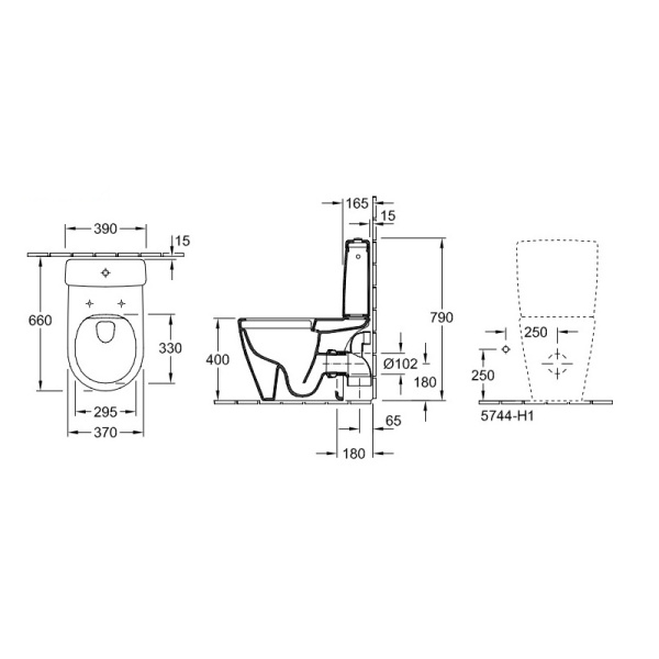 Бачок для унитаза Villeroy & Boch Avento 77581101