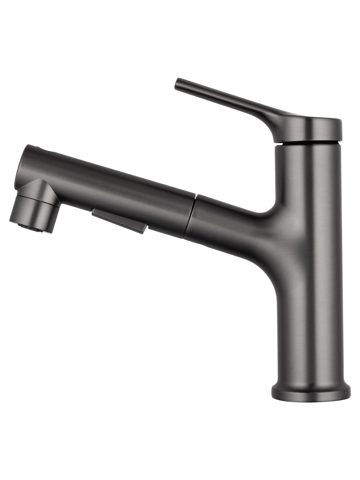 Смеситель для раковины с гигиеническим душем Wonzon & Woghand WW-A40862-BGG темный графит брашированный