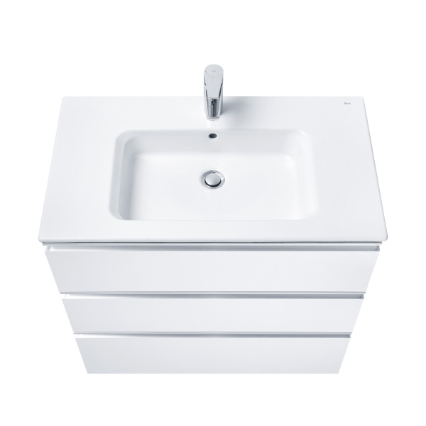 Тумба под раковину Roca The Gap 80 см A857406806 подвесная белая