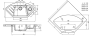 Кухонная мойка угловая 100x51 Florentina 20.285.E1005.102 Чёрный