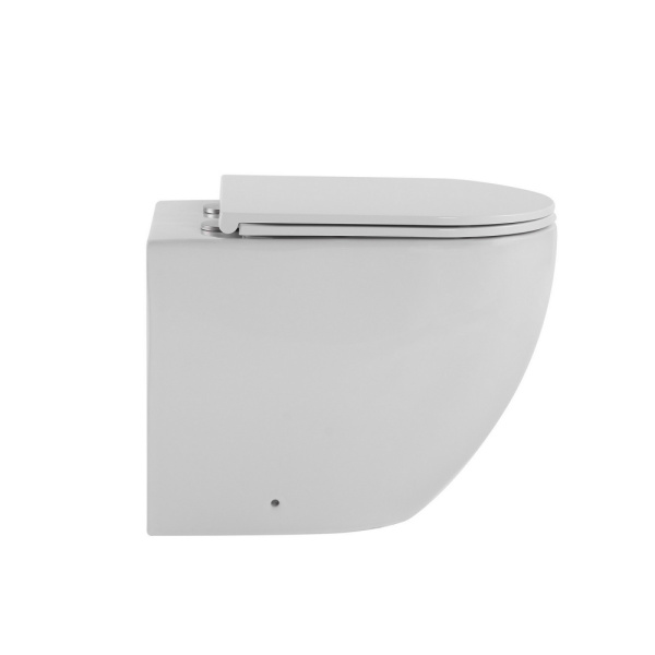 Унитаз Abber Bequem AC1111TMW приставной безободковый с микролифтом