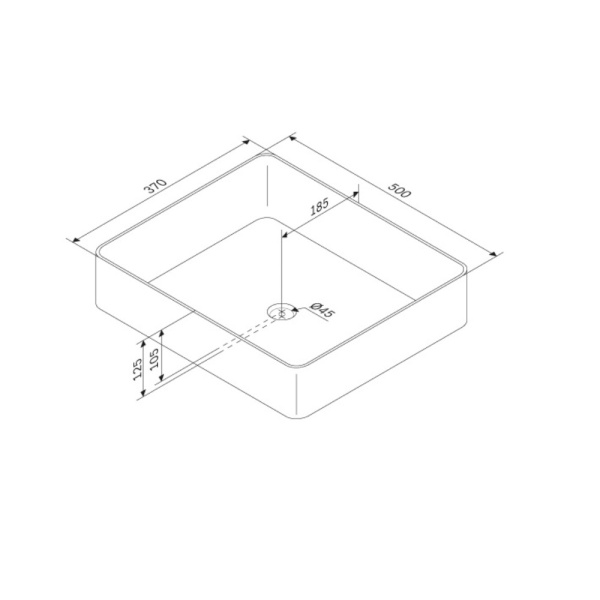 Раковина Am.Pm Func 50 см M8FWCC10500WG накладная