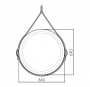 Зеркало Silver Mirrors Капитан 61x61 бесконтактный сенсор LED-00002332 Зеркало Silver Mirrors Капитан 61x61 бесконтактный сенсор LED-00002332