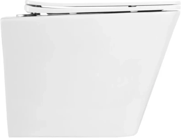 Унитаз BelBagno Due BB3103CHR/SC подвесной безободковый с микролифтом