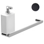 Полетенцедержатель с дозатором жидкого мыла Webert Living LV501501560 черный матовый
