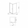 Душевой уголок без поддона 140x100 BandHours Frenk/Side-Glass 88 190290001 Душевой уголок без поддона 140x100 BandHours Frenk/Side-Glass 88 190290001