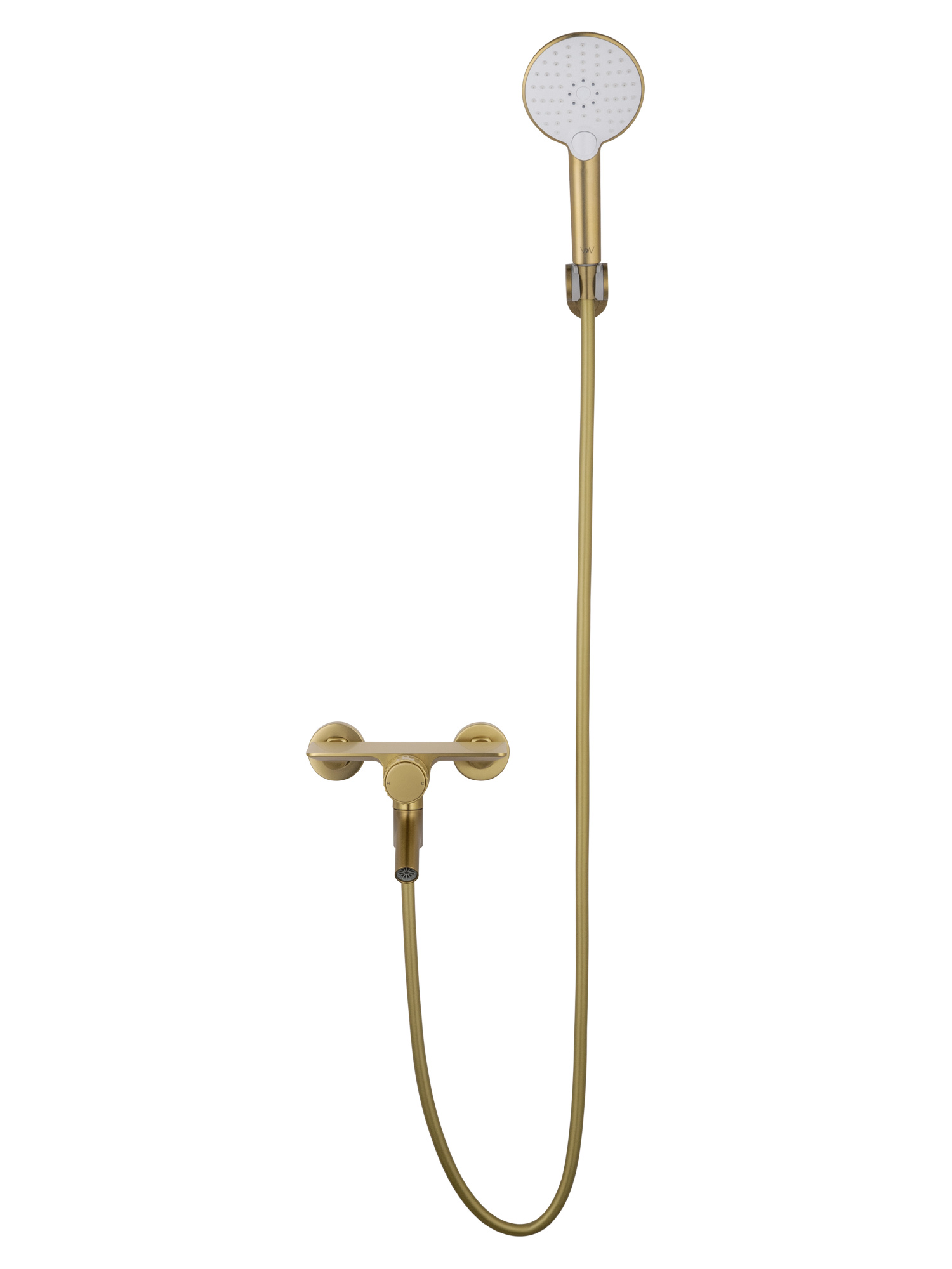 Смеситель для ванны с душем и гарнитуром Wonzon & Woghand Click WW-FE05L221-BG золото брашированный