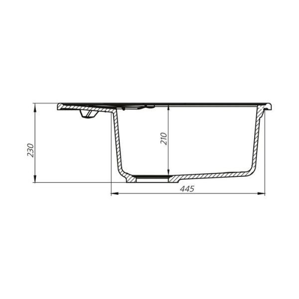 Мойка одна чаша 62х50х21 см IDDIS Kitchen G K17C621i87 коричневый Мойка одна чаша 62х50х21 см IDDIS Kitchen G K17C621i87 коричневый
