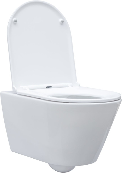 Унитаз подвесной Aquanet LAKE-W безободковый с микролифтом