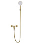 Смеситель для ванны с душем и гарнитуром Wonzon & Woghand Click WW-FE05L221-BG золото брашированный