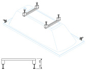 Ножки к каркасу для ванны Cezares LEG-KIT-100
