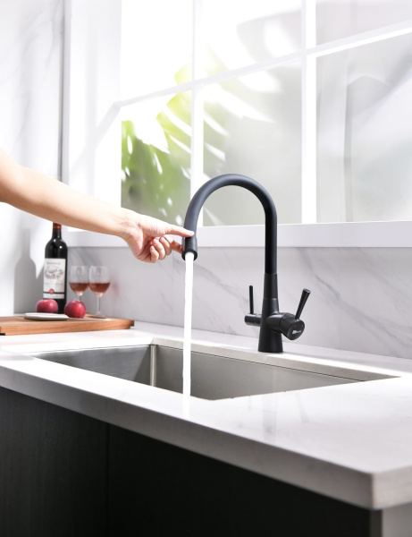 Смеситель для кухни Lemark Comfort LM3074C с подключением к фильтру с питьевой водой Смеситель для кухни Lemark Comfort LM3074C с подключением к фильтру с питьевой водой