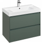 Тумба под раковину Roca Ona 80 см A857630513 подвесная зеленая