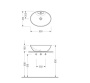 Раковина Serel Washbasin CH34 55 см Раковина Serel Washbasin CH34 55 см
