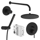 Встроенная душевая система Vitra A4926636EXP матовый черный Встроенная душевая система Vitra A4926636EXP матовый черный