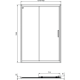 Сдвижная дверь в нишу 140 см Ideal Standard CONNECT 2 Sliding door K9278V3 Сдвижная дверь в нишу 140 см Ideal Standard CONNECT 2 Sliding door K9278V3