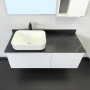 Тумба с раковиной Comforty Милан 120 см 00-00014006 подвесная белая