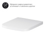 Подвесной унитаз FlashClean с сиденьем микролифт AM.PM Gem C901701SC Подвесной унитаз FlashClean с сиденьем микролифт AM.PM Gem C901701SC