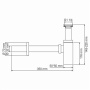 Сифон для раковины WasserKRAFT A096 Сифон для раковины WasserKRAFT A096