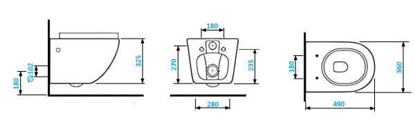 Унитаз подвесной Ceruttispa Sella CT7183 безободковый с микролифтом