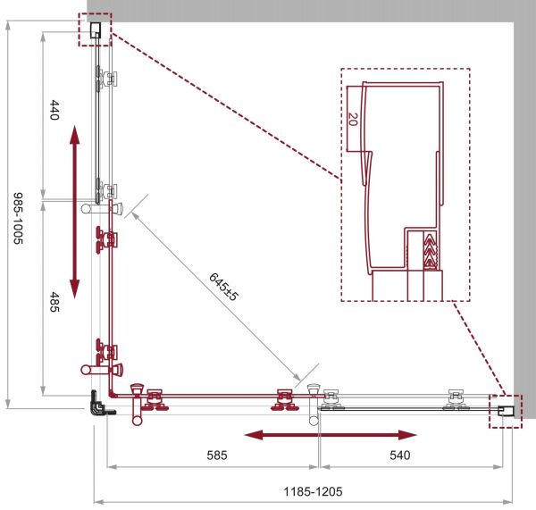 Душевой уголок 100x120 см BelBagno UNO-195 UNO-195-AH-2-120/100-C-NERO черный матовый Душевой уголок 100x120 см BelBagno UNO-195 UNO-195-AH-2-120/100-C-NERO черный матовый