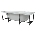 Ванна акриловая Radomir Вальс 200x100 1-01-0-0-1-195 белая пристенная с каркасом