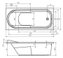 Ванна акриловая RIHO COLUMBIA 175x80 BA0400500000000 Ванна акриловая RIHO COLUMBIA 175x80 BA0400500000000