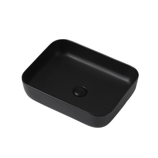Раковина накладная Abber Rechteck 50 см AC2202MB черная матовая