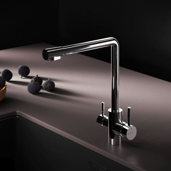 Смеситель для кухонной мойки Am.Pm X-Joy S с каналом для фильтра F85B05700 хром глянцевый