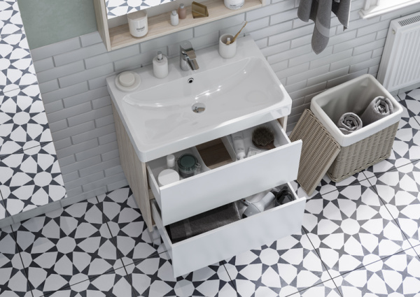 Тумба под раковину Aquaton Сканди 70 см 1A251801SDB20 подвесная дуб верона