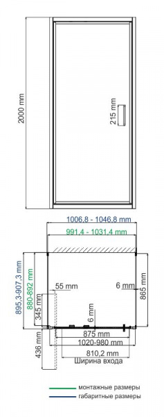 Душевой уголок 100x90 WasserKRAFT Salm 27I41 Душевой уголок 100x90 WasserKRAFT Salm 27I41