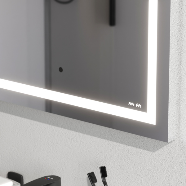 Зеркало Am.Pm Gem 55 см M91AMOX0551WG с подсветкой серебро