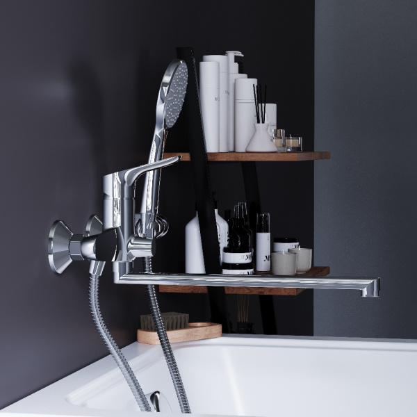 Смеситель для ванны Damixa Jupiter 779500001 хром глянцевый