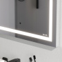 Зеркало Am.Pm Gem 55 см M91AMOX0551WG с подсветкой серебро