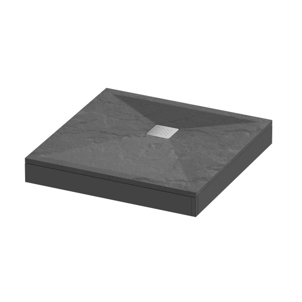 Душевой поддон каменный 90x90 Grossman Strong GR-S29090Q графит Душевой поддон каменный 90x90 Grossman Strong GR-S29090Q графит