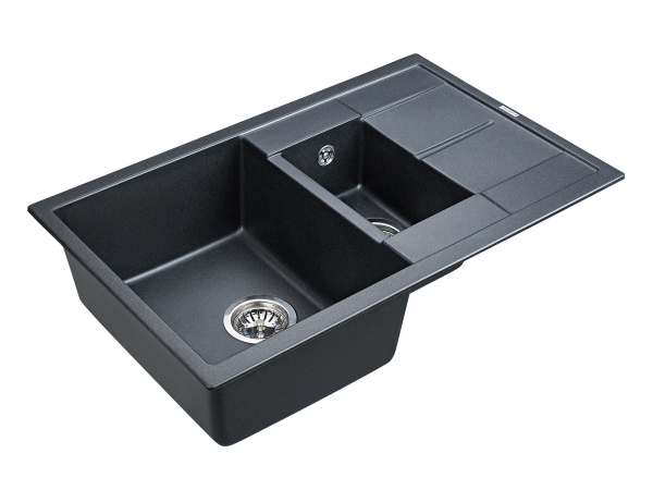 Мойка для кухни кварцевая 77,5x49,5 Paulmark PM237850-BLM Мойка для кухни кварцевая 77,5x49,5 Paulmark PM237850-BLM