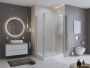 Душевой уголок 90x120 см BelBagno UNO-195 Uno-195-ah-1-100/80-p-cr хром Душевой уголок 90x120 см BelBagno UNO-195 Uno-195-ah-1-100/80-p-cr хром