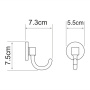 Крючок WasserKRAFT Rhein K-6223 Крючок WasserKRAFT Rhein K-6223