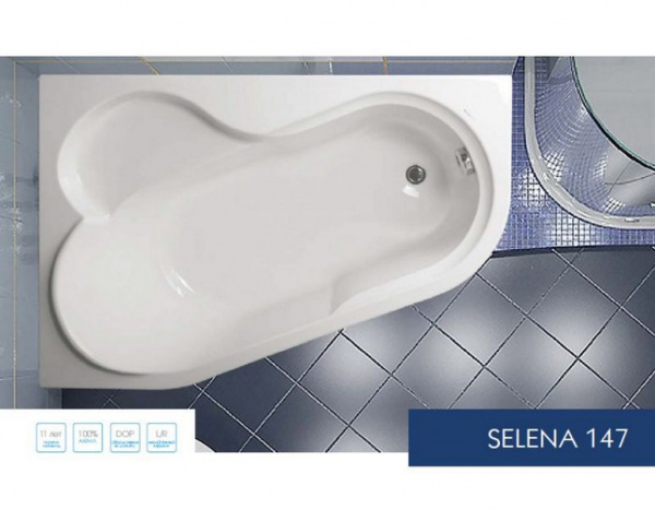 Акриловая ванна VAGNERPLAST SELENA 160x105 Left Акриловая ванна VAGNERPLAST SELENA 160x105 Left
