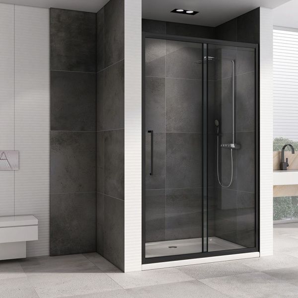 Душевая дверь 160x195 ABBER Schwarzer Diamant AG30160BH профиль черный стекло прозрачное Душевая дверь 160x195 ABBER Schwarzer Diamant AG30160BH профиль черный стекло прозрачное