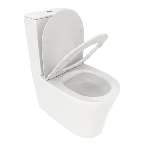 Унитаз-компакт напольный безободковый SANTA Cerutti SPA CT8916 c сиденьем микролифт Унитаз-компакт напольный безободковый SANTA Cerutti SPA CT8916 c сиденьем микролифт