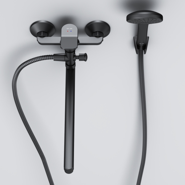 Смеситель для ванны Am.Pm Gem F90A90122 черный матовый