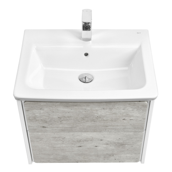 Тумба под раковину Roca Ronda 60 см Z.RU93.0.300.2 подвесная бетон, белый